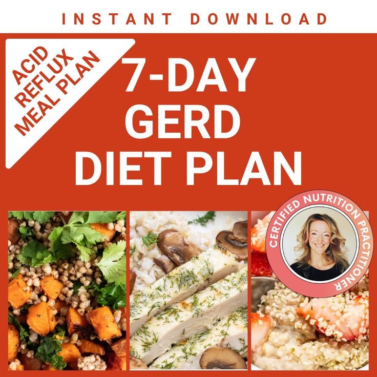 7 Day Acid Reflux Diet Plan