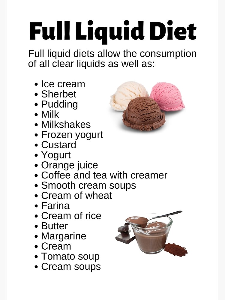 Full Liquid Diet Foods